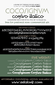 Cocosignum Corsivo Italico font